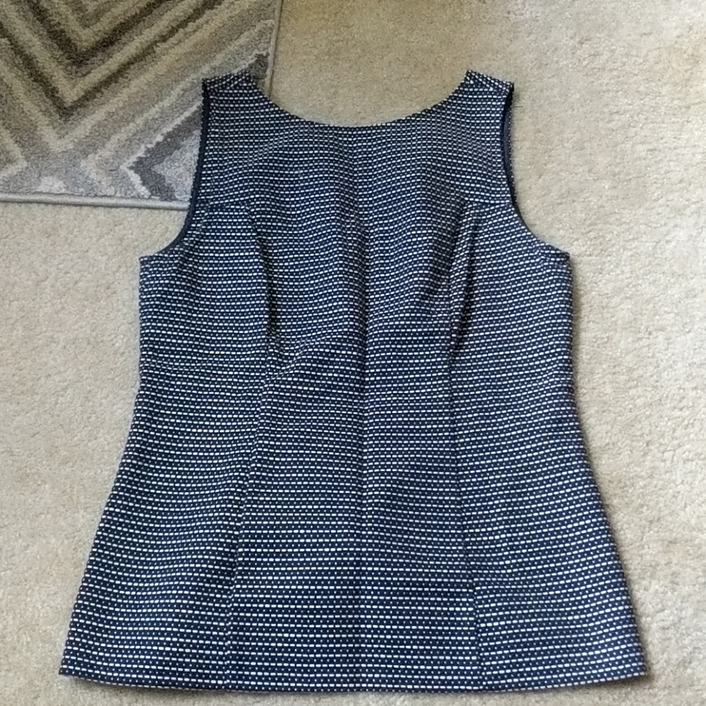 Size 6 Banana Republic Sleeveless Blue Top